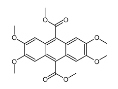 dimethyl 2,3,6,7-tetramethoxyanthracene-9,10-dicarboxylate Structure