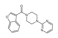 1-benzofuran-3-yl-(4-pyrimidin-2-ylpiperazin-1-yl)methanone Structure