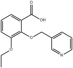 Benzoic acid, 3-ethoxy-2-(3-pyridinylmethoxy)-结构式