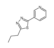 2-propyl-5-pyridin-3-yl-1,3,4-thiadiazole结构式