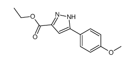 Ethyl 5-(4-methoxyphenyl)-1H-pyrazole-3-carboxylate Structure