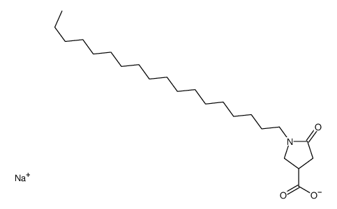 sodium 1-octadecyl-5-oxopyrrolidine-3-carboxylate structure