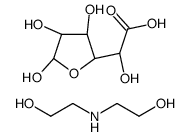 α-D-glucofuranuronic acid, compound with 2,2'-iminobis[ethanol] (1:1)结构式