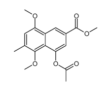 Methyl 4-acetoxy-5,8-dimethoxy-6-methyl-2-naphthoate Structure