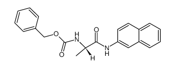 benzyloxycarbonylalanine 2-naphthylamide Structure