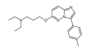 diethyl-[3-(3-p-tolyl-imidazo[1,2-b]pyridazin-6-yloxy)-propyl]-amine Structure