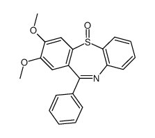 2,3-dimethoxy-11-phenyl-dibenzo[b,f][1,4]thiazepine 5-oxide结构式