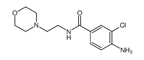 4-amino-3-chloro-N-(2-morpholin-4-ylethyl)benzamide Structure