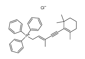 [(E)-3-Methyl-5-(2,6,6-trimethyl-cyclohex-1-enyl)-pent-2-en-4-ynyl]-triphenyl-phosphonium; chloride结构式