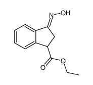 3-Aethoxycarbonyl-indanon-(1)-oxim结构式