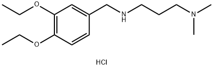 (3,4-二乙氧基苯基)甲基][3-(二甲氨基)丙基]胺二盐酸盐结构式