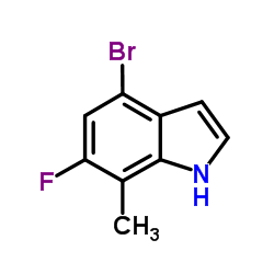 4-Bromo-6-fluoro-7-methyl-1H-indole structure