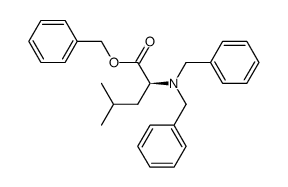 (S)-benzyl 2-(dibenzylamino)-4-methylpentanoate Structure