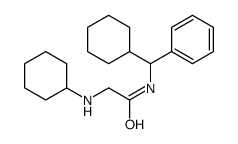 2-(cyclohexylamino)-N-[cyclohexyl(phenyl)methyl]acetamide结构式