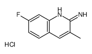 2-Amino-7-fluoro-3-methylquinoline hydrochloride Structure