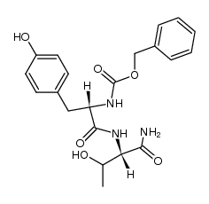 N-CBZ-L-Tyr-L-Thr-NH2 Structure