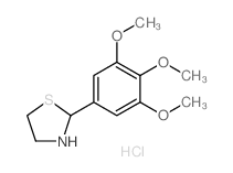 2-(3,4,5-三甲氧基-苯基)噻唑烷盐酸盐结构式