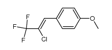 1-[2-chloro-3,3,3-trifluoro-1-propenyl]-4-methoxybenzene Structure