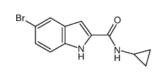 5-bromo-N-cyclopropyl-1H-indole-2-carboxamide Structure