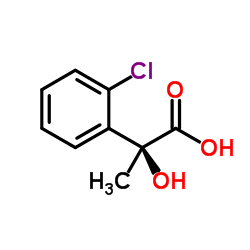 (2S)-2-(2-Chlorophenyl)-2-hydroxypropanoic acid Structure