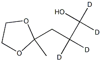 1,1,2,2-tetradeuterio-3-(2-methyl-1,3-dioxolan-2-yl)propan-1-ol Structure