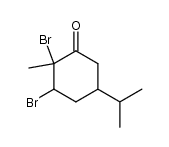 1,6-dibromo-p-menthan-2-one Structure