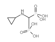 [(cyclopropylamino)-phosphonomethyl]phosphonic acid结构式