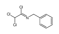 N-benzyl-2,2-dichloro-acetimidoyl chloride Structure