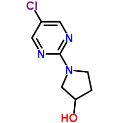 1-(5-Chloro-2-pyrimidinyl)-3-pyrrolidinol结构式