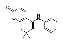 6,6-dimethyl-5,11-dihydropyrano[3,2-a]carbazol-3-one结构式