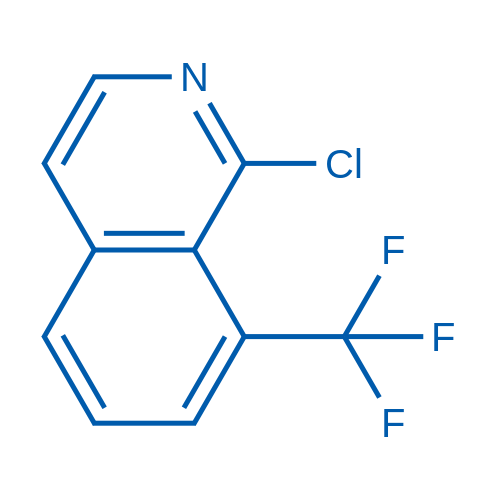 1-氯-8-(三氟甲基)异喹啉结构式