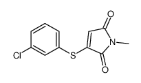 3-(3-chlorophenyl)sulfanyl-1-methylpyrrole-2,5-dione Structure