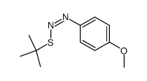 (Z)-tert-Butyl (4-methoxyphenyl)azo sulfide Structure