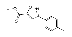 methyl 3-(4-methylphenyl)-1,2-oxazole-5-carboxylate结构式