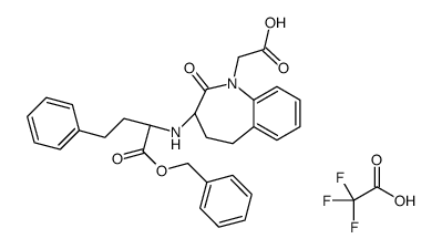 Benazeprilat Benzyl Ester Analogue, Trifluoroacetic Acid Salt structure