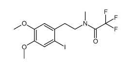 N-methyl-N-(2-iodo-4,5-dimethoxyphenethyl)trifluoroacetamide Structure