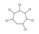 1,2,3,4,5,6-Hexachlorcycloheptan结构式