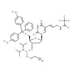 5-TFA-aa-dU 亚磷酰胺单体结构式