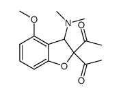 1,1'-(3-(dimethylamino)-4-methoxy-2,3-dihydrobenzofuran-2,2-diyl)bis(ethan-1-one) Structure