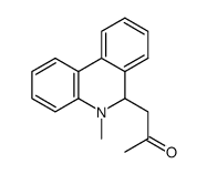 5-methyl-6-acetonyl-5,6-dihydrophenanthridine Structure