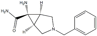 (1R,5S,6s)-6-amino-3-benzyl-3-azabicyclo[3.1.0]hexane-6-carboxamide结构式