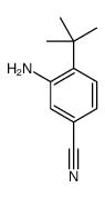 3-amino-4-tert-butylbenzonitrile结构式