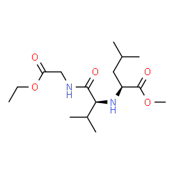 Glycine, N-[N-[1-(methoxycarbonyl)-3-methylbutyl]-L-valyl]-, ethyl ester, (S)- (9CI) Structure