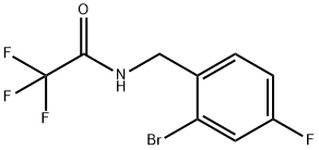 Trifluoroacetamide,-(2-bromo-4-fluoro-benzyl) structure