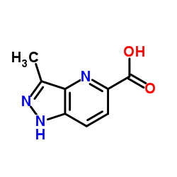 3-Methyl-1H-pyrazolo[4,3-b]pyridine-5-carboxylic acid结构式