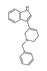 3-(1-benzyl-1,2,5,6-tetrahydropyridin-3-yl)-1H-indole结构式