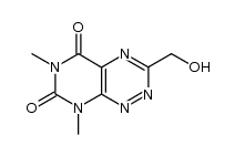 3-(hydroxymethyl)-6,8-dimethylpyrimido[5,4-e][1,2,4]triazine-5,7(6H,8H)-dione结构式