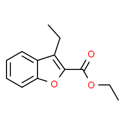 2-BENZOFURANCARBOXYLIC ACID, 3-ETHYL-, ETHYL ESTER Structure