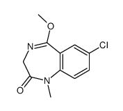 7-chloro-5-methoxy-1-methyl-3H-1,4-benzodiazepin-2-one Structure