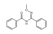 N-benzoyl-N'-methoxy-benzamidine Structure